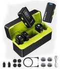 Microfones de lapela sem fio FULAIM X6 Pro com 4 transmissores