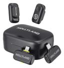 Microfones Hollyland Lark A1 Combo Preto P/ iPhone e Android