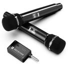 Microfones sem fio ECHOMUSSY com bateria de 40H, alcance de 200m