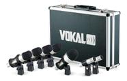 Microfones Vokal Vdm-7 Condensador Dinâmico Preto/prata