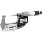 Micrômetro Externo Digital Vonder 1-2" 25-50 Mm Ip65 À Prova D'água Com Chaves De Ajuste E Auxiliar