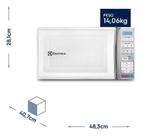 microondas de bancada electrolux branco 27l