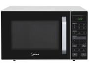 Microondas midea 27 litros modelo mxsa27 branco da frente preta 110v