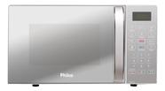 Microondas Philco 20L Limpa Fácil Espelhado Branco PMO23EB 220V