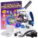 Microscópio AmScope M162C-2L-PB10-WM 40X-1000X Luz Dupla