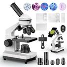 Microscópio biológico PalliPartners 100X-2000X para educação