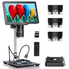 Microscópio digital TOMLOV TriL110 10.1 2K HDMI 2500X com 3 lentes