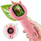 Microscópio FHSkfh Kids com ampliação de 500x com câmera HD rosa