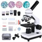 Microscópio Monocular Poothoh 40X-2000X com Iluminação LED Dupla
