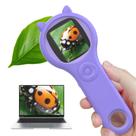 Microscópio Portátil Ashfly Mini Pocket para Crianças (3 a 12 anos) - Cor Roxa