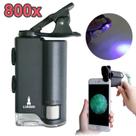 Microscopio Portatil Lupa Celular Zoom 60x a 100x Luz Uv E Branca GT319 Lorben