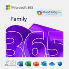 Microsoft 365 Family 6 usuários 1TB one drive cada - 12 Meses