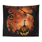 Microtecido de parede de abóbora de Halloween para tapeçaria 150x100cm Microtecido de parede de abóbora de Halloween para tapeçaria 150x100cm