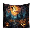 Microtecido de parede de abóbora de Halloween para tapeçaria 150x130cm Microtecido de parede de abóbora de Halloween para tapeçaria 150x130cm