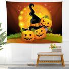 Microtecido de parede de abóbora de Halloween para tapeçaria 150x130cm