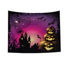 Microtecido de parede de abóbora de Halloween para tapeçaria 150x130cm