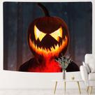 Microtecido de parede de abóbora de Halloween para tapeçaria 150x130cm