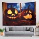 Microtecido de parede de abóbora de Halloween para tapeçaria 150x130cm