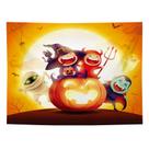 Microtecido de parede de abóbora de Halloween para tapeçaria 150x130cm