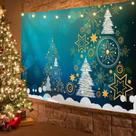 Microtecido de parede de árvore de Natal para tapeçaria 200x150cm