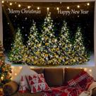 Microtecido de parede de árvore de Natal para tapeçaria 200x150cm