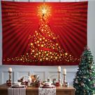 Microtecido de parede de árvore de Natal para tapeçaria 200x150cm