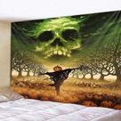 Microtecido de parede de esqueleto de tapeçaria de Halloween 148x130cm Microtecido de parede de esqueleto de tapeçaria de Halloween 148x130cm