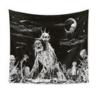 Microtecido de parede de esqueleto de tapeçaria de Halloween 150x130cm Microtecido de parede de esqueleto de tapeçaria de Halloween 150x130cm