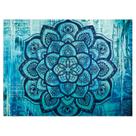Microtecido de parede de flores de mandala de tapeçaria 150x130cm Microtecido de parede de flores de mandala de tapeçaria 150x130cm