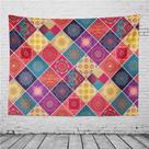 Microtecido de parede de flores de mandala de tapeçaria 150x130cm Microtecido de parede de flores de mandala de tapeçaria 150x130cm