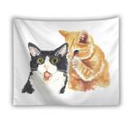Microtecido de parede Tapeçaria Animal Cat 150x150cm para quarto Microtecido de parede Tapeçaria Animal Cat 150x150cm para quarto
