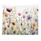 Microtecido de parede Tapeçaria Butterfly Flowers 150x130cm