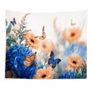 Microtecido de parede Tapeçaria Butterfly Flowers 150x130cm