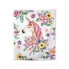 Microtecido de parede Tapeçaria Flower Unicorn 148x130cm Microtecido de parede Tapeçaria Flower Unicorn 148x130cm