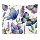 Microtecido de parede Tapeçaria Flowers Butterfly 150x130cm