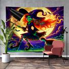 Microtecido de parede Tapeçaria Halloween Witch 150x150cm Microtecido de parede Tapeçaria Halloween Witch 150x150cm