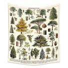Microtecido de parede Tapeçaria Plant Forest Tree 150x150cm Microtecido de parede Tapeçaria Plant Forest Tree 150x150cm