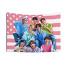 Microtecido Tapestry Stray Kids Wall Room Aesthetic 90x60cm Microtecido Tapestry Stray Kids Wall Room Aesthetic 90x60cm