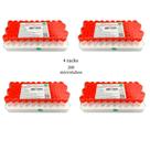 Microtubo De Coleta Vermelho Com 200 Unid + Ativador Kit Coleta 4 Rack