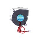 Microventilador cooler radial 5015 12v