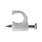 Miguelao Fixa Fio P/ Cabo Coaxial 7mm C/ Prego Pacote 100 Pç