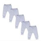 Mijão culote vira pé branco - kit 3/kit 5/ kit 10 suedine 100% algodão PP ao GG
