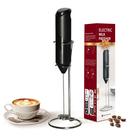 Milk Frother YSSOA Electric Portátil com Suporte de Aço Inoxidável