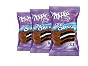 Milka Alfajor Oreo Doce de Leite e Baunilha Importado - 3 Unid
