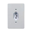Millenium Tomada 2P+T 10A Com Placa Vertical BR Mectronic