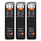 Mina Mecánica Pentel Ain AMZ-XC28132B3P 1.3 mm 2B, 3 Unidades Mina Mecánica Pentel Ain AMZ-XC28132B3P 1.3 mm 2B, 3 Unidades