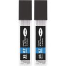 Minas Grafite para lapiseira, 0.7mm, 2B, Oval 2 UN