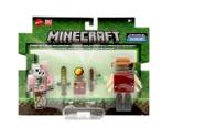 Minecraft Vanilla Figura Piglin Zumbi E Minecraft Strider Mattel GTT53/JCN56