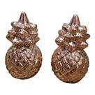 Mini Abacaxi Rosê Gold - Enfeite Decorativo. 2 Pçs.