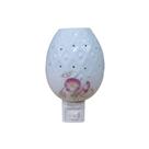Mini Abajur De Tomada Luminária De Cerâmica Bivolt Difusor Cor:Rosa Pequena